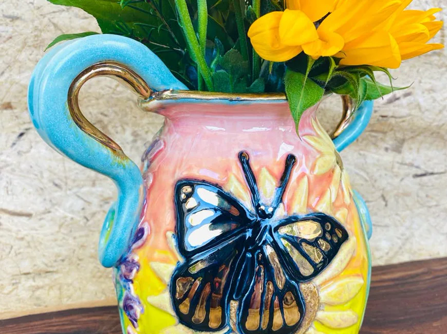 Handmade ceramic vase from Evers Art Shop